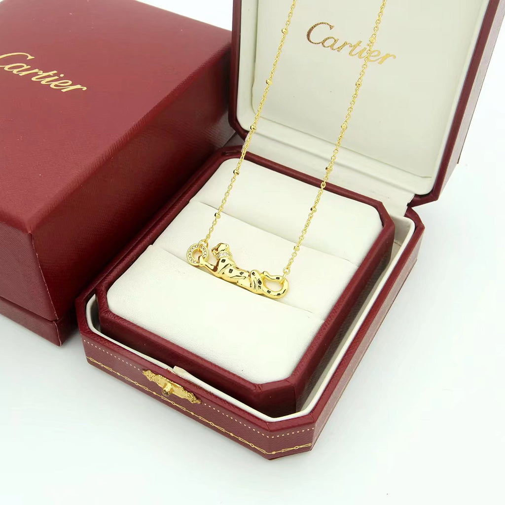 [Ornora Jewelry]PANTHERE FULL DIAMOND NECKLACE