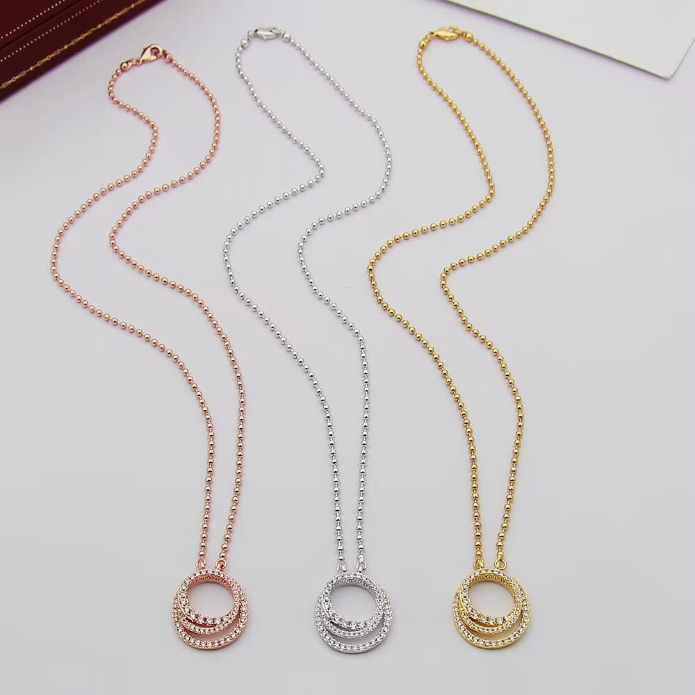 [Ornora Jewelry]ETINCELLE  FULL DIAMOND NECKLACE