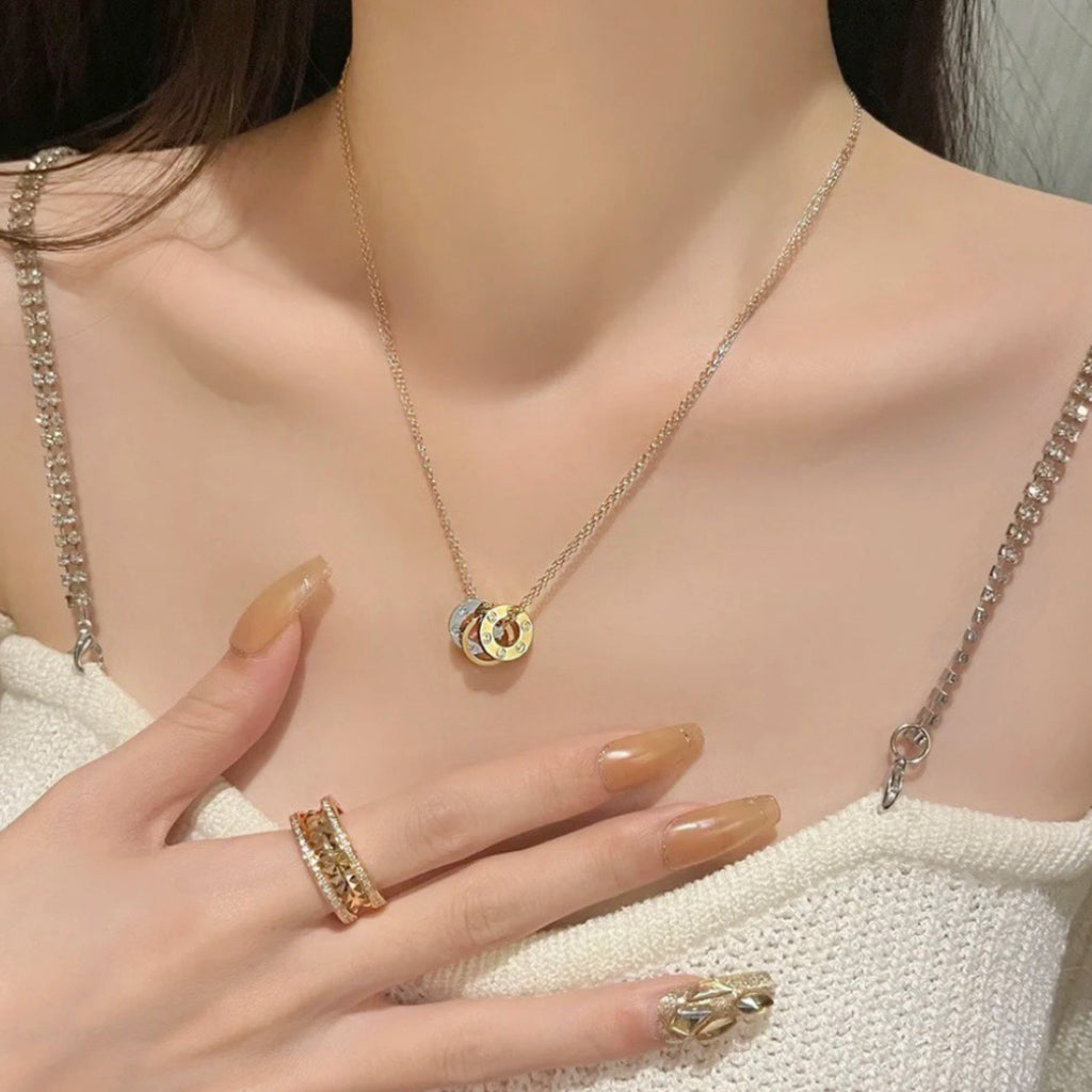 [Ornora Jewelry]LOVE 6 DIAMOND PENDANT NECKLACE