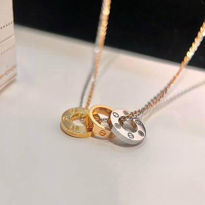 [Ornora Jewelry]LOVE 6 DIAMOND PENDANT NECKLACE