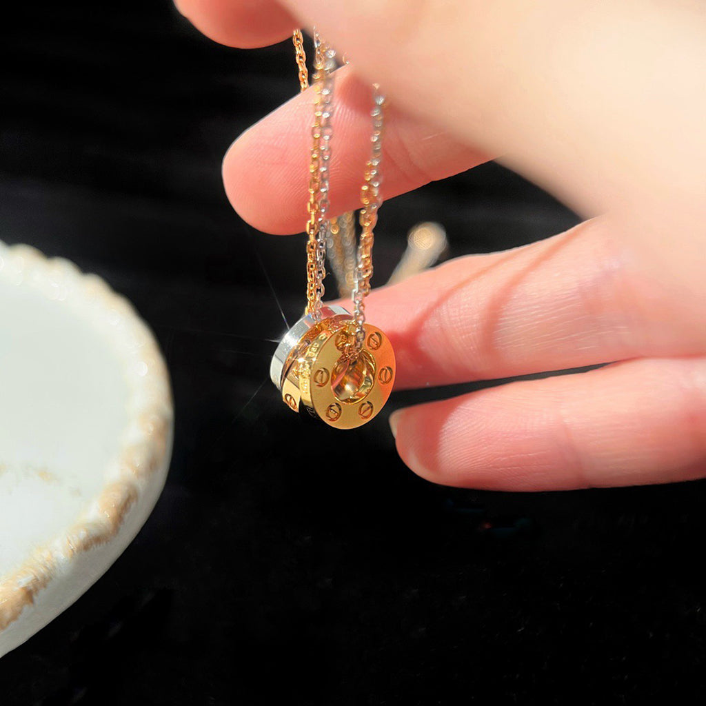 [Ornora Jewelry]LOVE 6 DIAMOND PENDANT NECKLACE