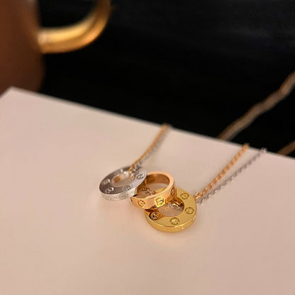 [Ornora Jewelry]LOVE 6 DIAMOND PENDANT NECKLACE