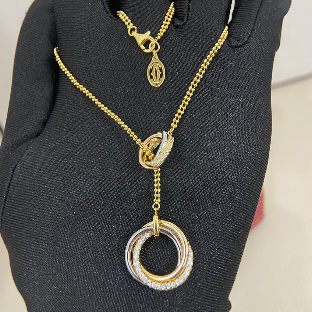 [Ornora Jewelry]TRINITY DIAMONDS NECKLACE