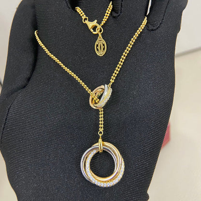 [Ornora Jewelry]TRINITY DIAMONDS NECKLACE