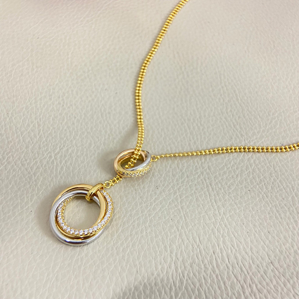 [Ornora Jewelry]TRINITY DIAMONDS NECKLACE