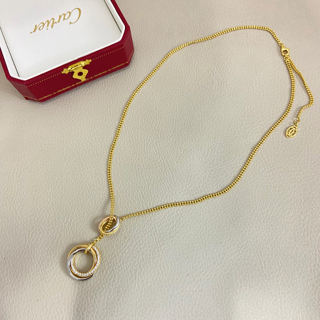 [Ornora Jewelry]TRINITY DIAMONDS NECKLACE
