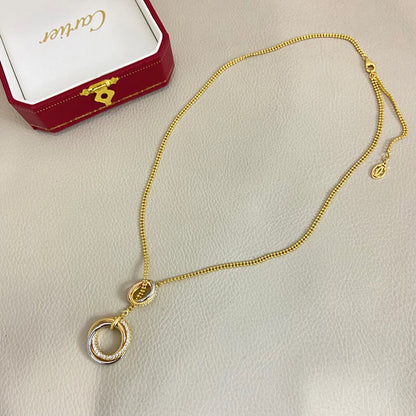 [Ornora Jewelry]TRINITY DIAMONDS NECKLACE