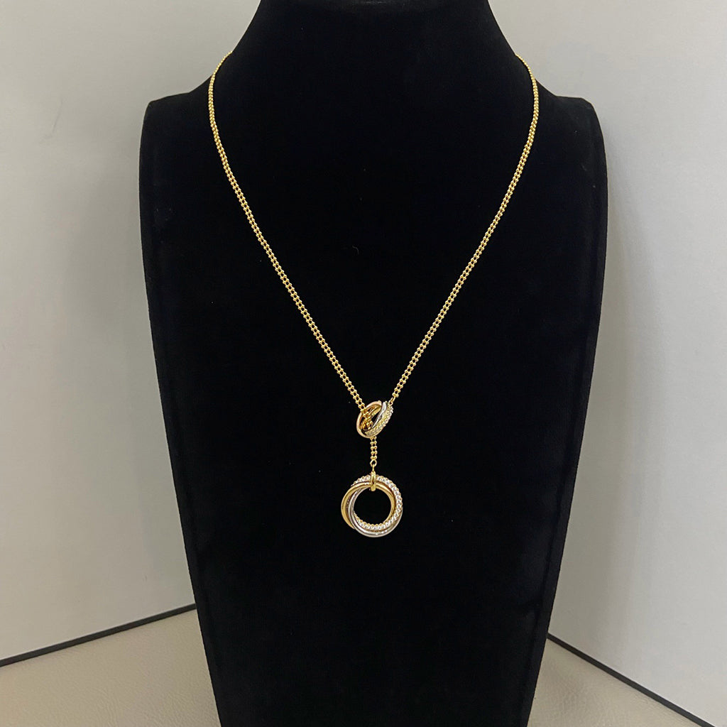 [Ornora Jewelry]TRINITY DIAMONDS NECKLACE
