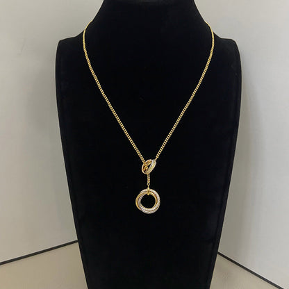 [Ornora Jewelry]TRINITY DIAMONDS NECKLACE