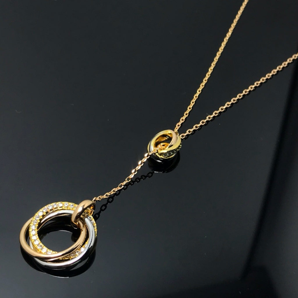[Ornora Jewelry]TRINITY DIAMONDS NECKLACE