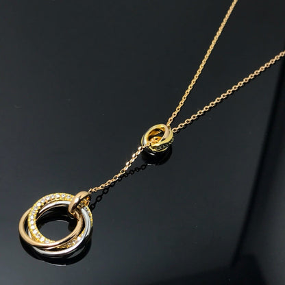 [Ornora Jewelry]TRINITY DIAMONDS NECKLACE