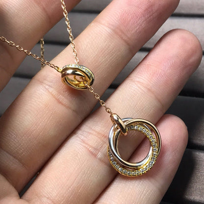[Ornora Jewelry]TRINITY DIAMONDS NECKLACE