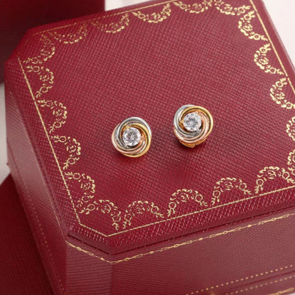 [Ornora Jewelry]TRINITY STUD DIAMOND EARRINGS