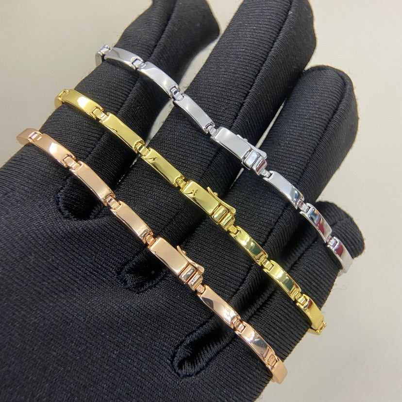 [Ornora Jewelry]PANTHERE HALF DIAMOND ON CHAIN BRACELET
