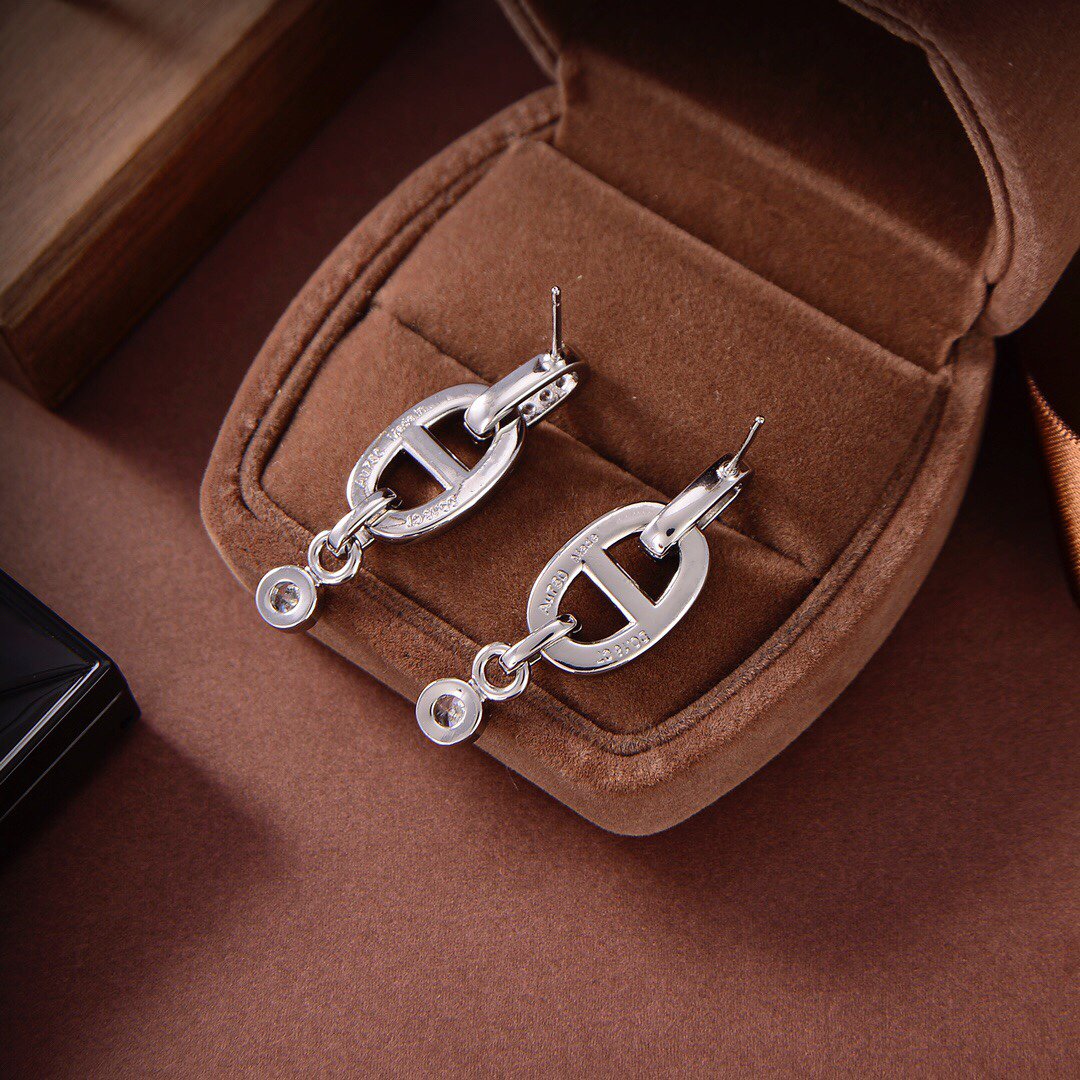 [Ornora Jewelry]HM CHAINE DIAMOND EARRINGS