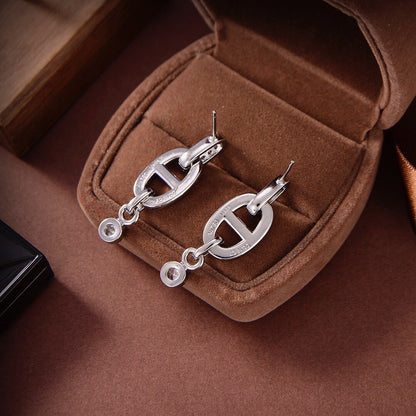 [Ornora Jewelry]HM CHAINE DIAMOND EARRINGS
