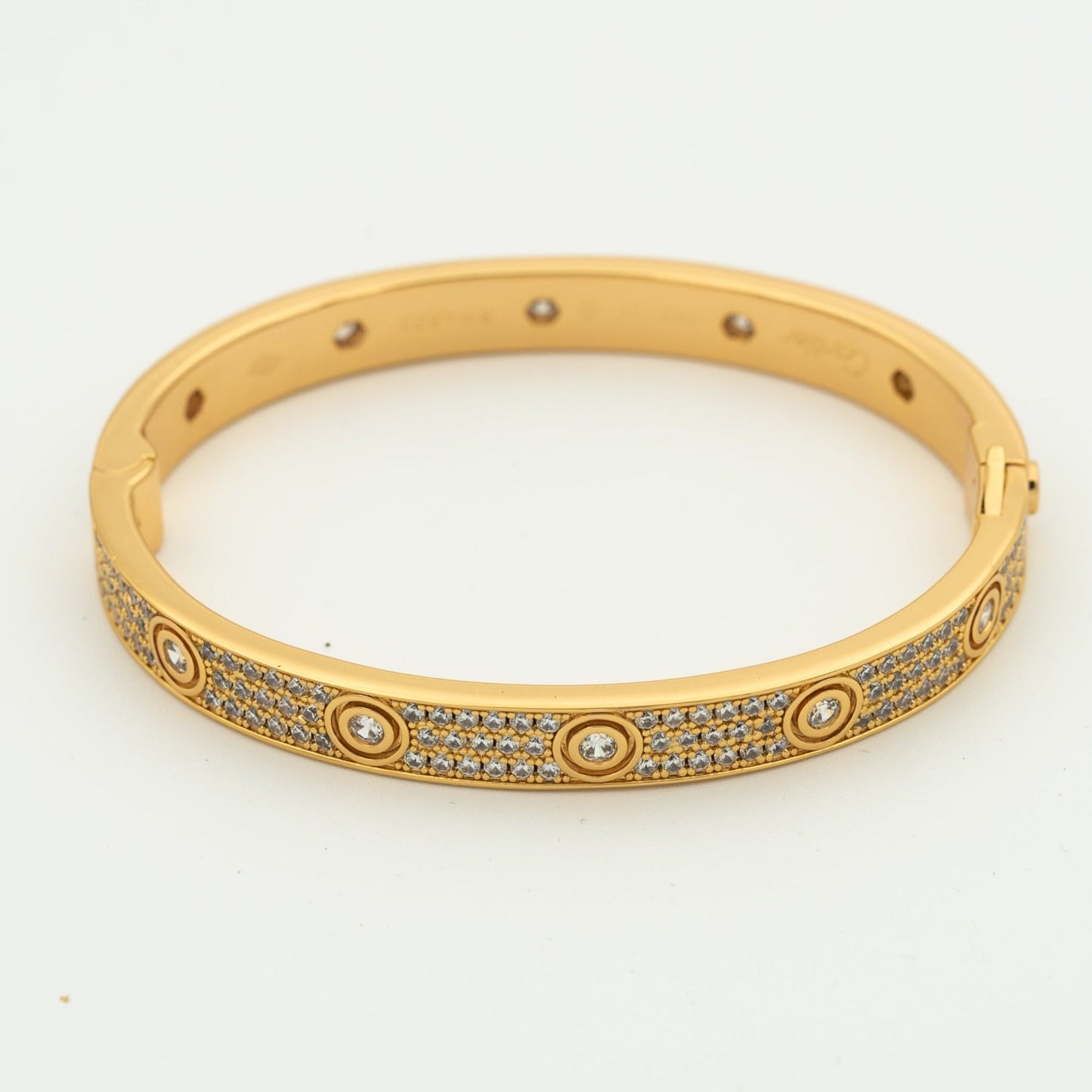 [Ornora Jewelry]LOVE BRACELET 6.1MM DIAMOND-PAVED 10 BIG DIAMONDS