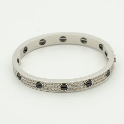 [Ornora Jewelry]LOVE BRACELET 6.1MM DIAMOND-PAVED CERAMIC