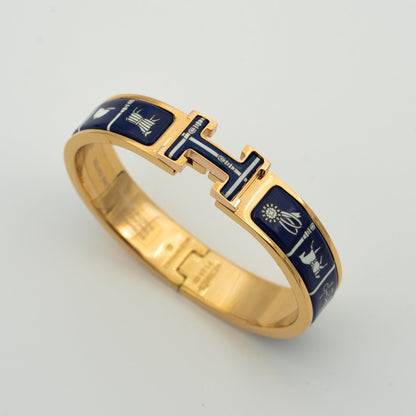 [Ornora Jewelry]H BRACELET BLUE CERAMIC