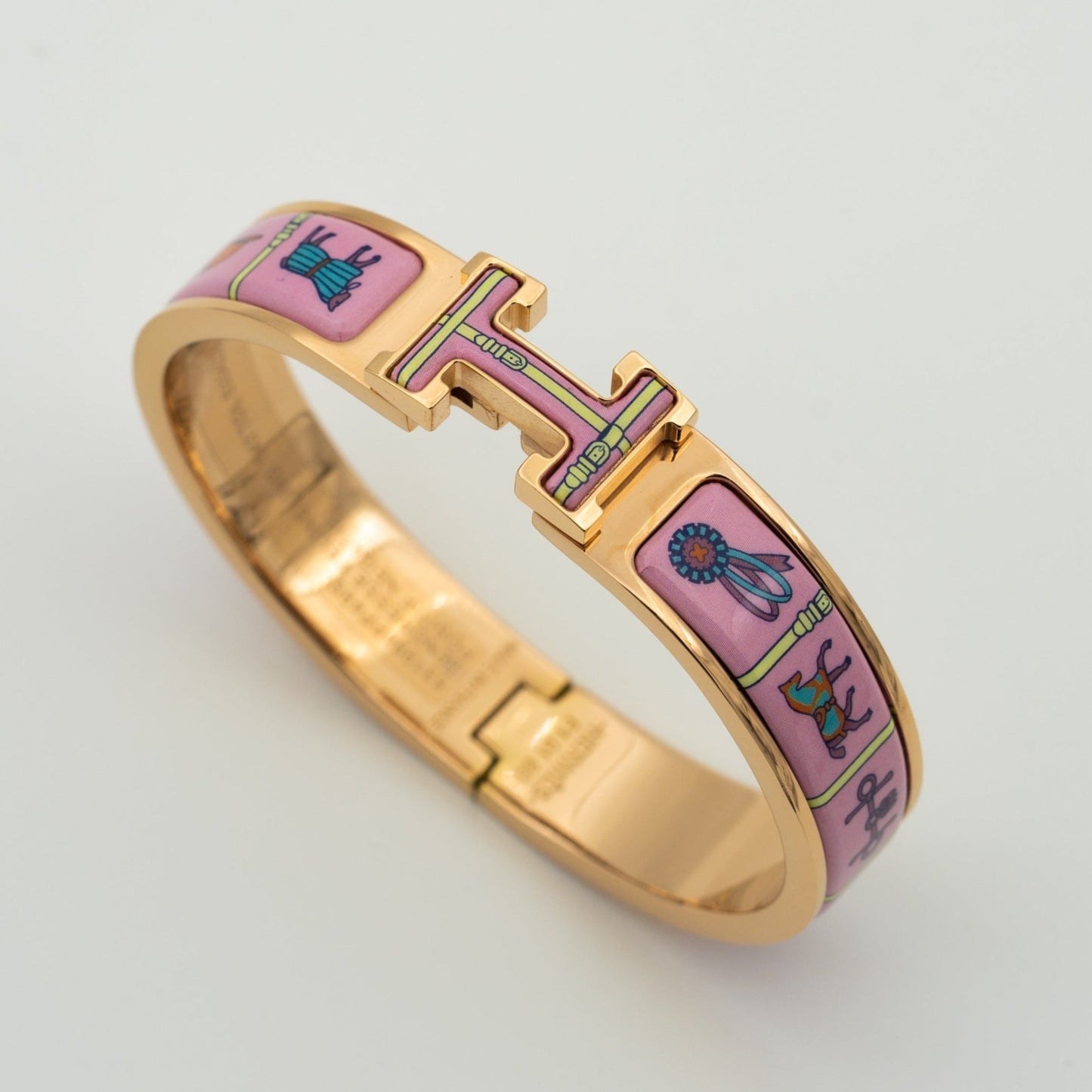 [Ornora Jewelry]H PINK GOLD BRACELET PINK CERAMIC