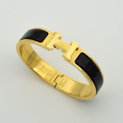 [Ornora Jewelry]H BLACK BRACELET