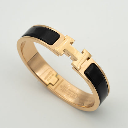 [Ornora Jewelry]H BLACK BRACELET