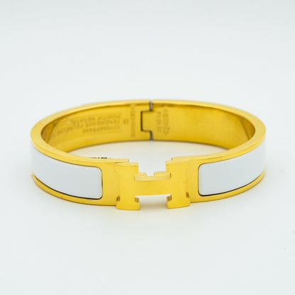 [Ornora Jewelry]H WHITE BRACELET