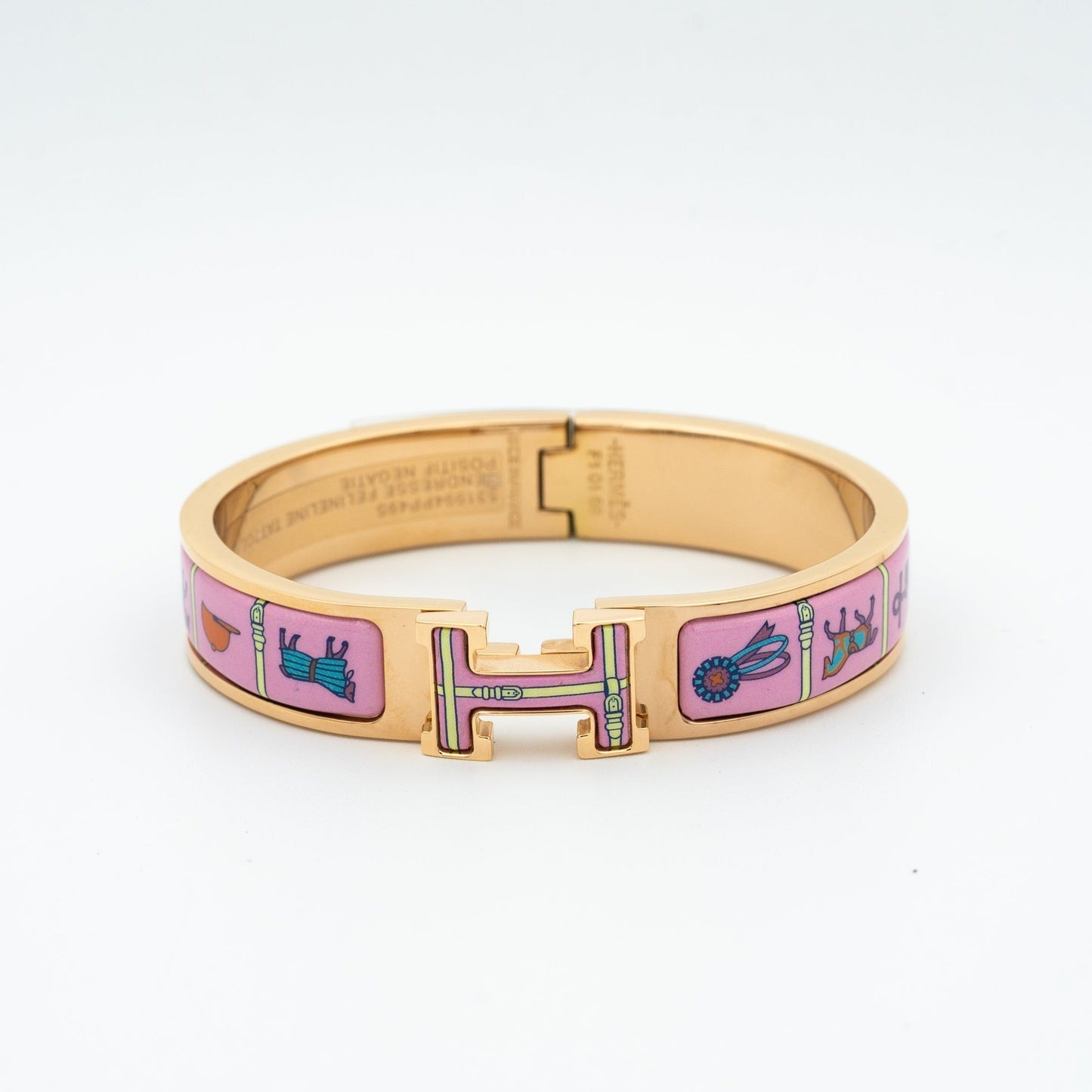 [Ornora Jewelry]H PINK GOLD BRACELET PINK CERAMIC