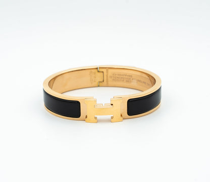 [Ornora Jewelry]H BLACK BRACELET