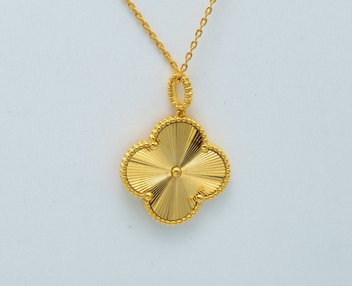 [Ornora Jewelry]CLOVER 25MM PEDANT NECKLACE GOLD