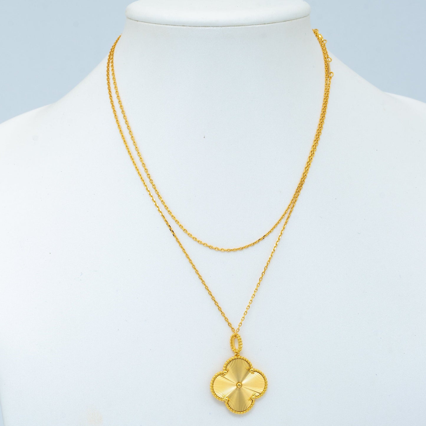 [Ornora Jewelry]CLOVER 25MM PEDANT NECKLACE GOLD