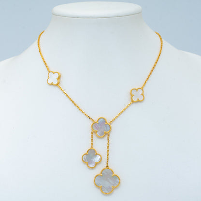 [Ornora Jewelry]CLOVER MOTHER OF PEARL NECKLACE 6 MOTIF