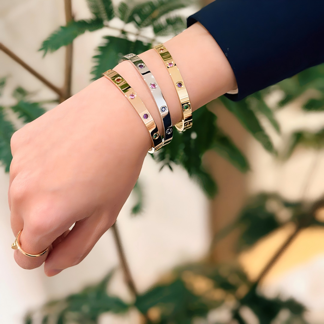 [Ornora Jewelry]2026 RAINBOW LOVE BRACELET 6.1MM  10 DIAMONDS
