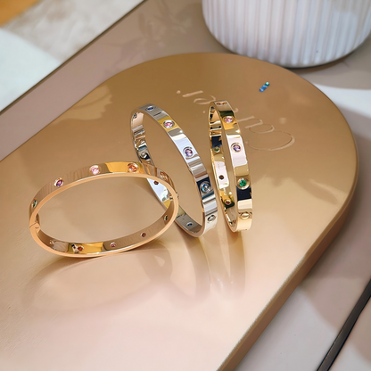 [Ornora Jewelry]2026 RAINBOW LOVE BRACELET 6.1MM  10 DIAMONDS