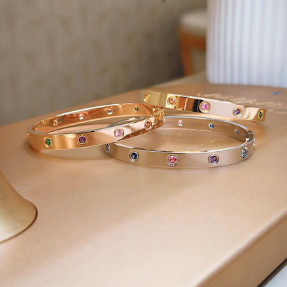 [Ornora Jewelry]2026 RAINBOW LOVE BRACELET 6.1MM  10 DIAMONDS