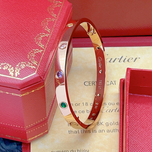 [Ornora Jewelry]2026 RAINBOW LOVE BRACELET 6.1MM  10 DIAMONDS
