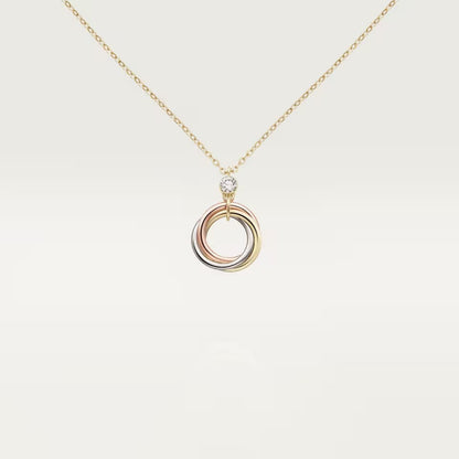 [Ornora Jewelry]TRINITY  NECKLACE 1 DIAMOND