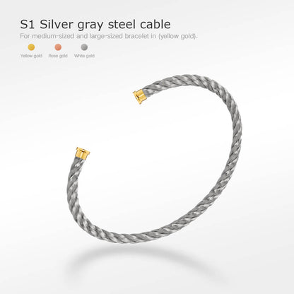 [Ornora Jewelry]FORCE SERIES BRACELET CABLES 50 CHOICES (DIY SELECTION)