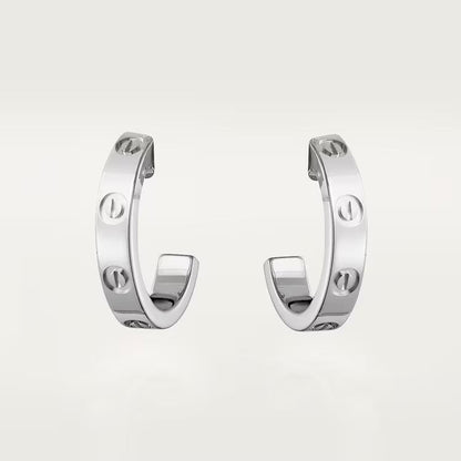 [Ornora Jewelry]LOVE EARRINGS 2.65 MM NO DIAMOND SMALL