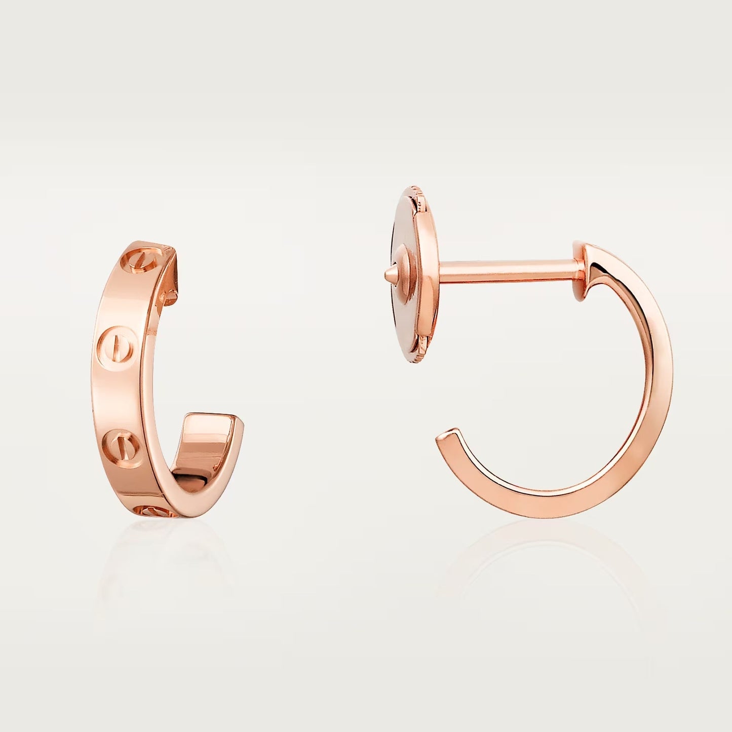 [Ornora Jewelry]LOVE EARRINGS 2.65 MM NO DIAMOND SMALL