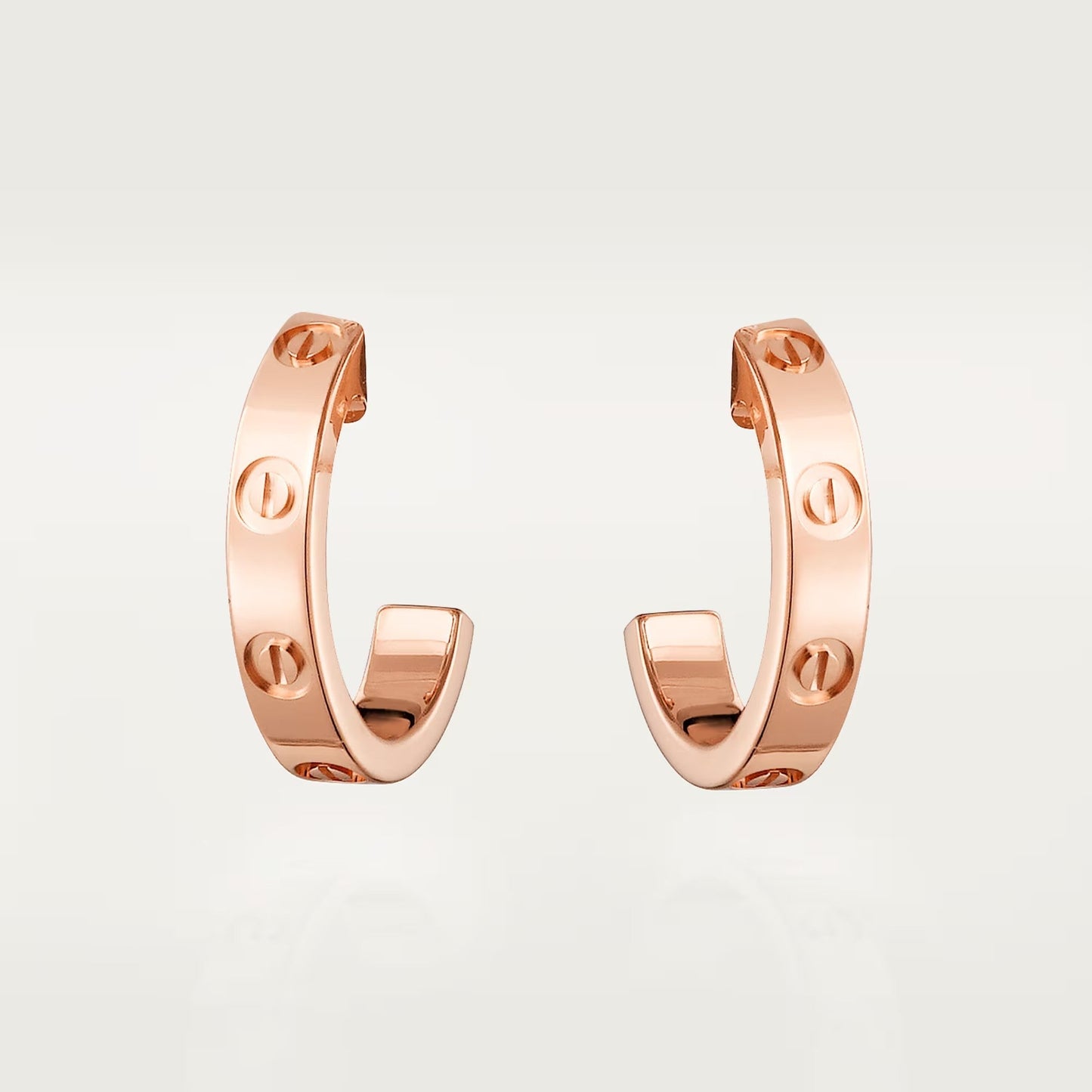[Ornora Jewelry]LOVE EARRINGS 2.65 MM NO DIAMOND SMALL