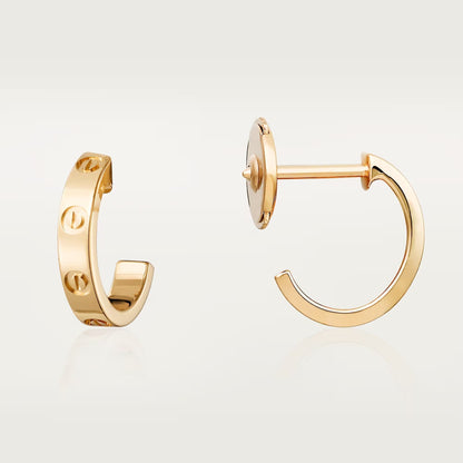 [Ornora Jewelry]LOVE EARRINGS 2.65 MM NO DIAMOND SMALL