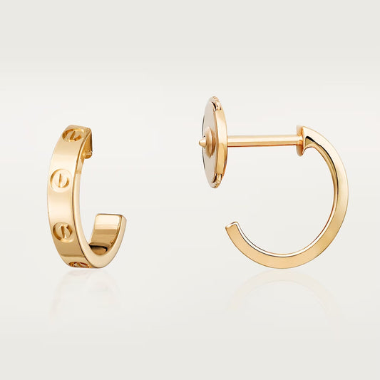 [Ornora Jewelry]LOVE EARRINGS 2.65 MM NO DIAMOND SMALL