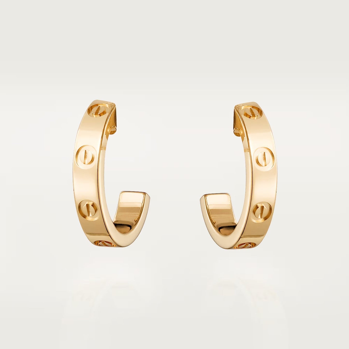 [Ornora Jewelry]LOVE EARRINGS 2.65 MM NO DIAMOND SMALL