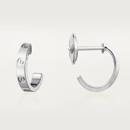[Ornora Jewelry]LOVE EARRINGS 2.65 MM NO DIAMOND SMALL