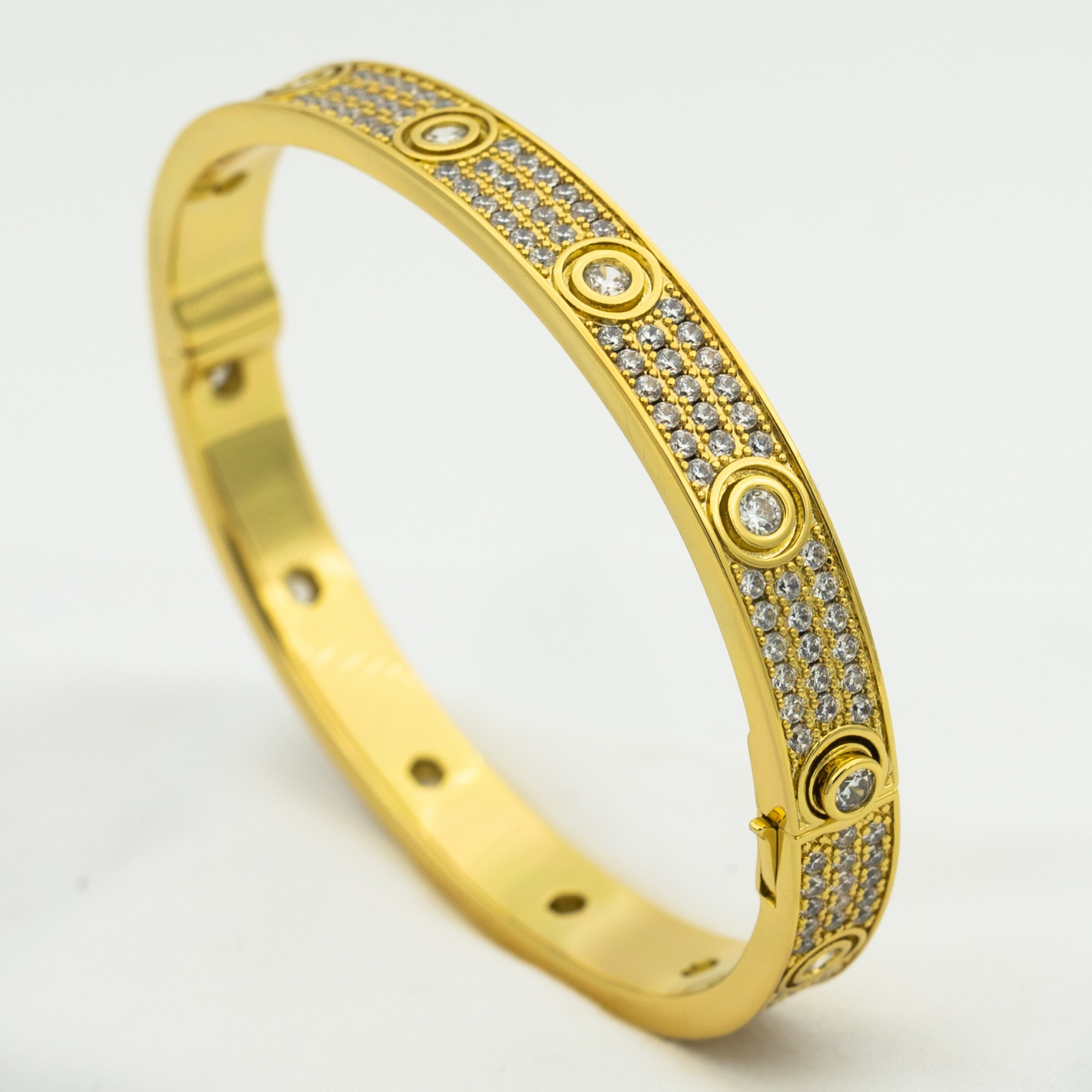 [Ornora Jewelry]LOVE BRACELET 6.1MM DIAMOND-PAVED 10 BIG DIAMONDS