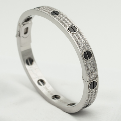 [Ornora Jewelry]LOVE BRACELET 6.1MM DIAMOND-PAVED CERAMIC