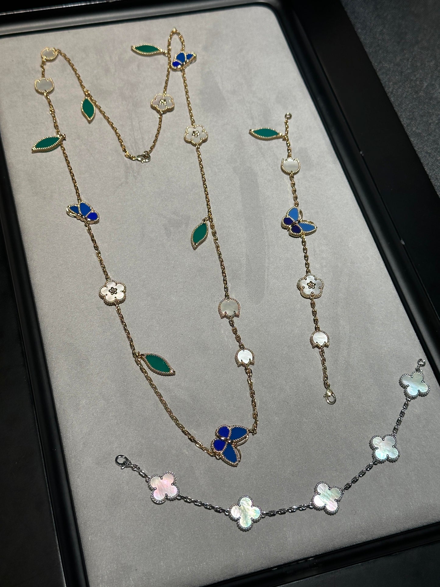 [Ornora Jewelry] 26 NEW CLOVER 15 MOTIFS LUCKY NECKLACE
