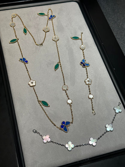 [Ornora Jewelry] 26 NEW CLOVER 15 MOTIFS LUCKY NECKLACE