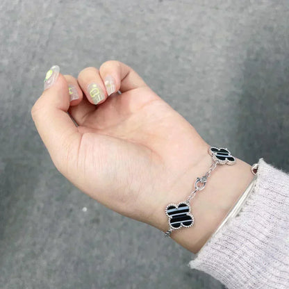 [Ornora Jewelry] CLOVER 5 MOTIF PULSAR STONE BRACELET COLLECTION